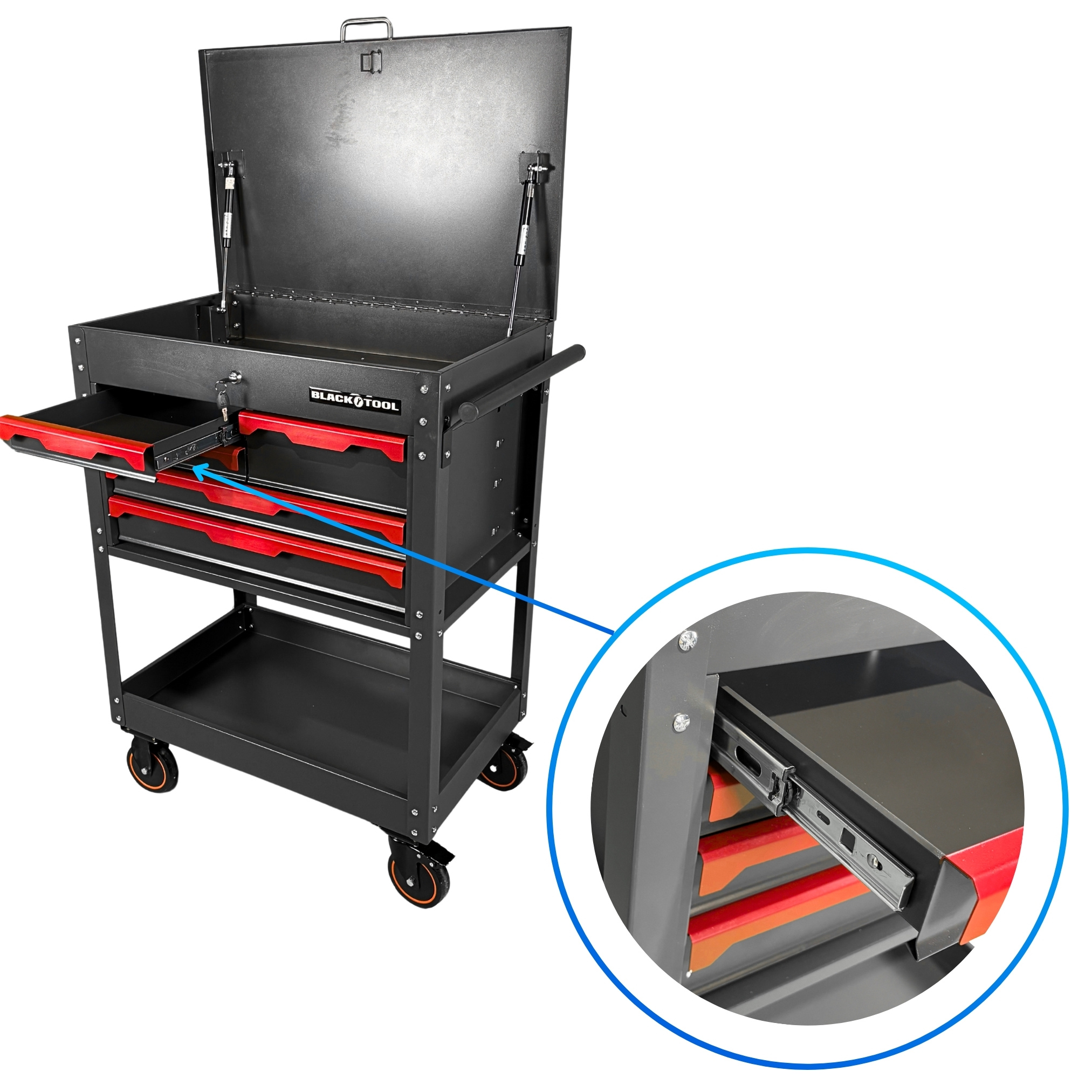 BL-5004 Dielenský vozík Gear Prázdny 5 zásuviek (16)